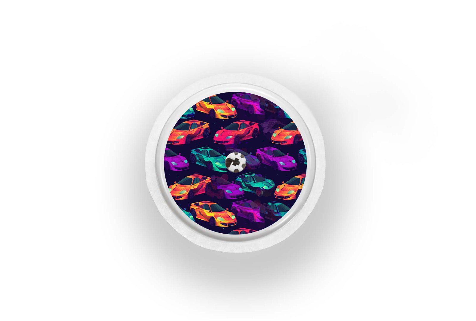 Neon Racer Sticker for Novopen 4, 5, 6, or Echo diabetes supplies and insulin pumps