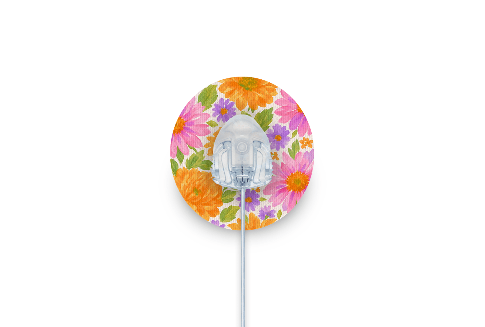 Nostalgic Flowers Patch - Autosoft 90 for Single diabetes supplies and insulin pumps