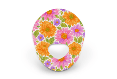 Nostalgic Flowers Patch for Guardian 3 diabetes supplies and insulin pumps
