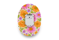 Nostalgic Flowers Patch for Glucomen Day diabetes supplies and insulin pumps
