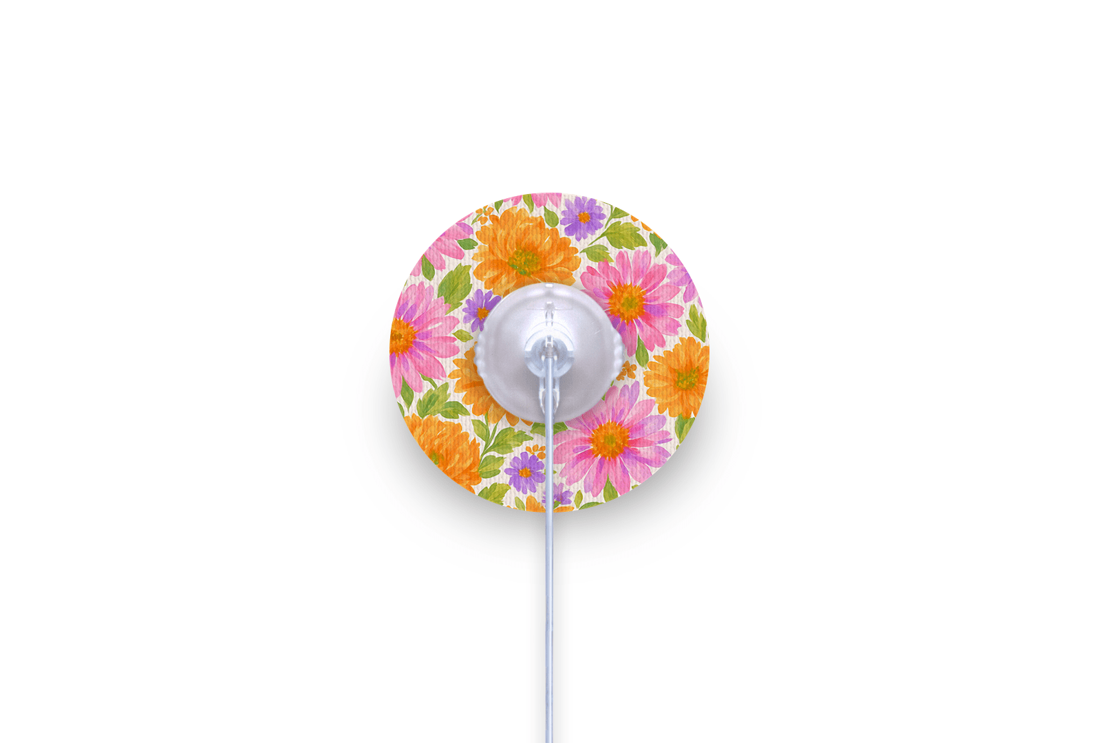 Nostalgic Flowers Patch for mylife Orbit diabetes supplies and insulin pumps