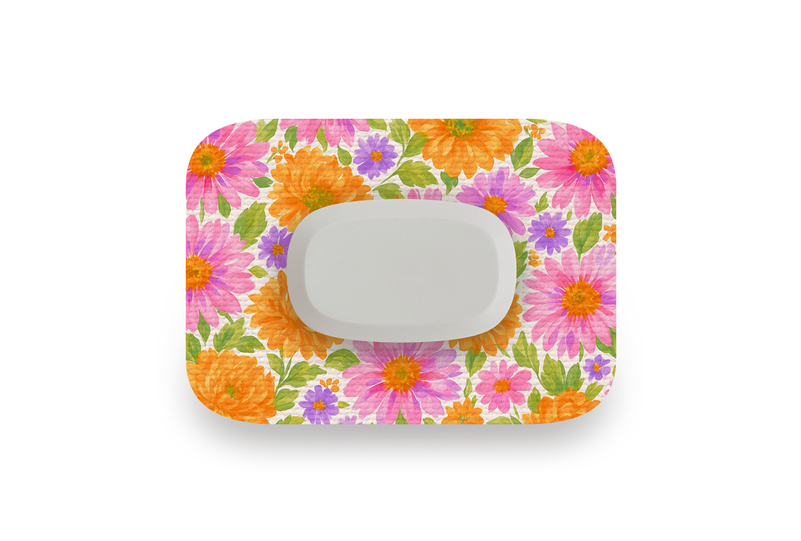 Nostalgic Flowers Patch for GlucoRX Aidex diabetes supplies and insulin pumps