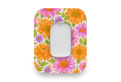 Nostalgic Flowers Patch - Medtrum CGM for Single diabetes supplies and insulin pumps