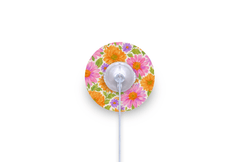 Nostalgic Flowers Patch - mylife Orbit for Single diabetes supplies and insulin pumps