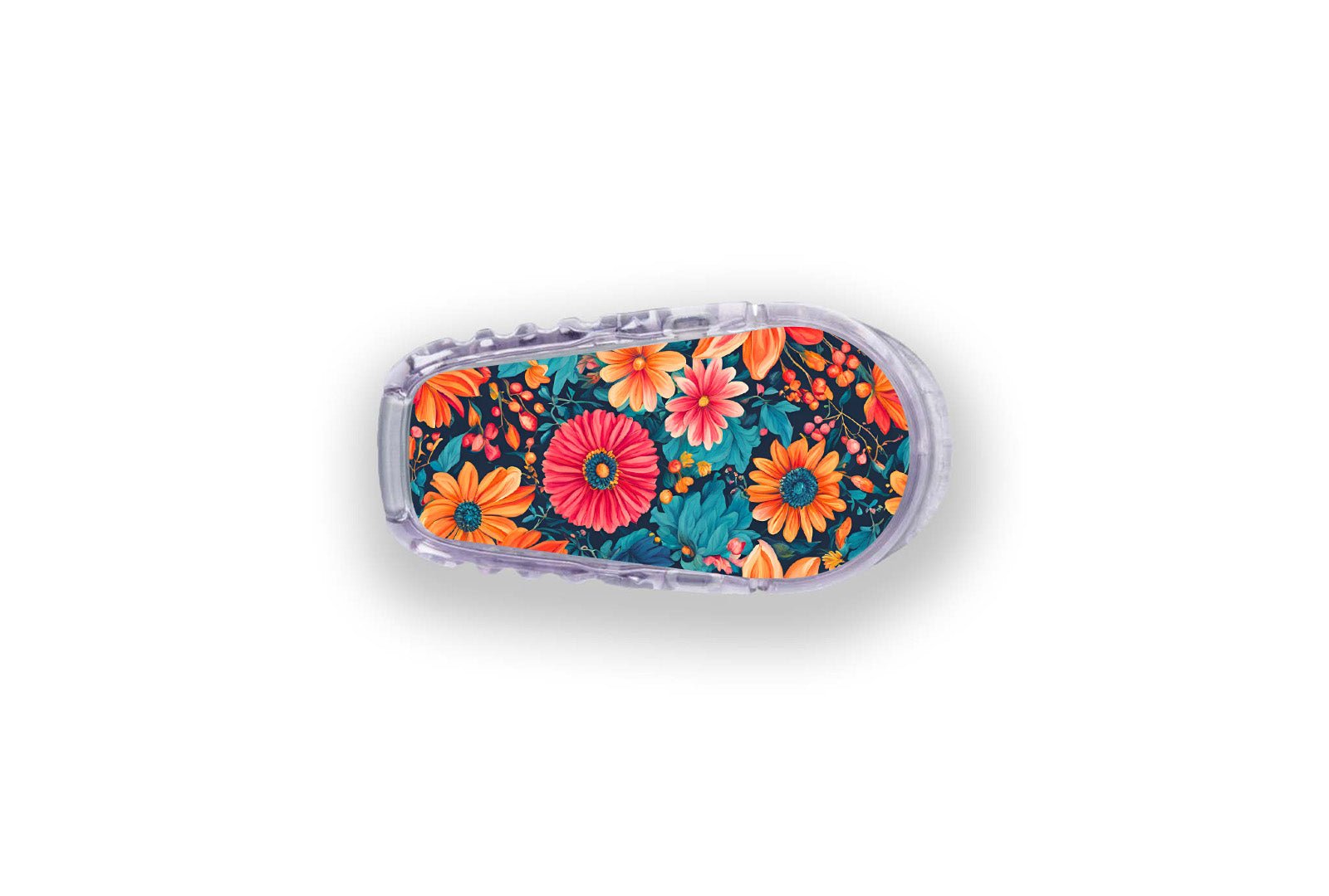 Orange Bloom Sticker for Novopen 4, 5, 6, or Echo diabetes supplies and insulin pumps