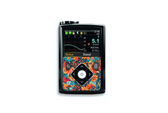 Orange Bloom Sticker for Novopen 4, 5, 6, or Echo diabetes supplies and insulin pumps