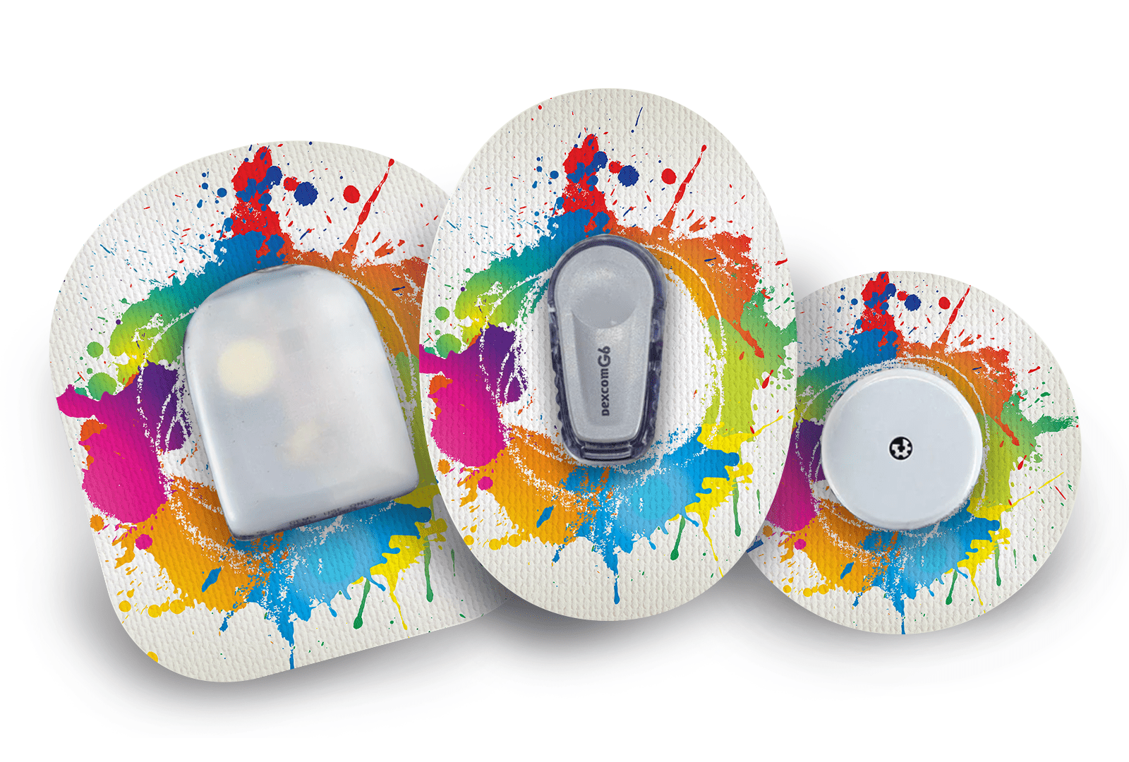 Paint Splash Patch for Freestyle Libre diabetes supplies and insulin pumps