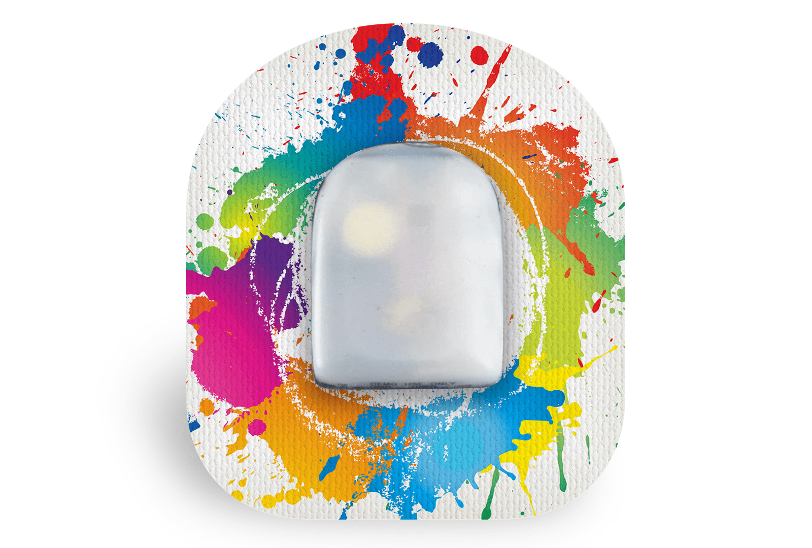 Paint Splash Patch for Omnipod diabetes supplies and insulin pumps