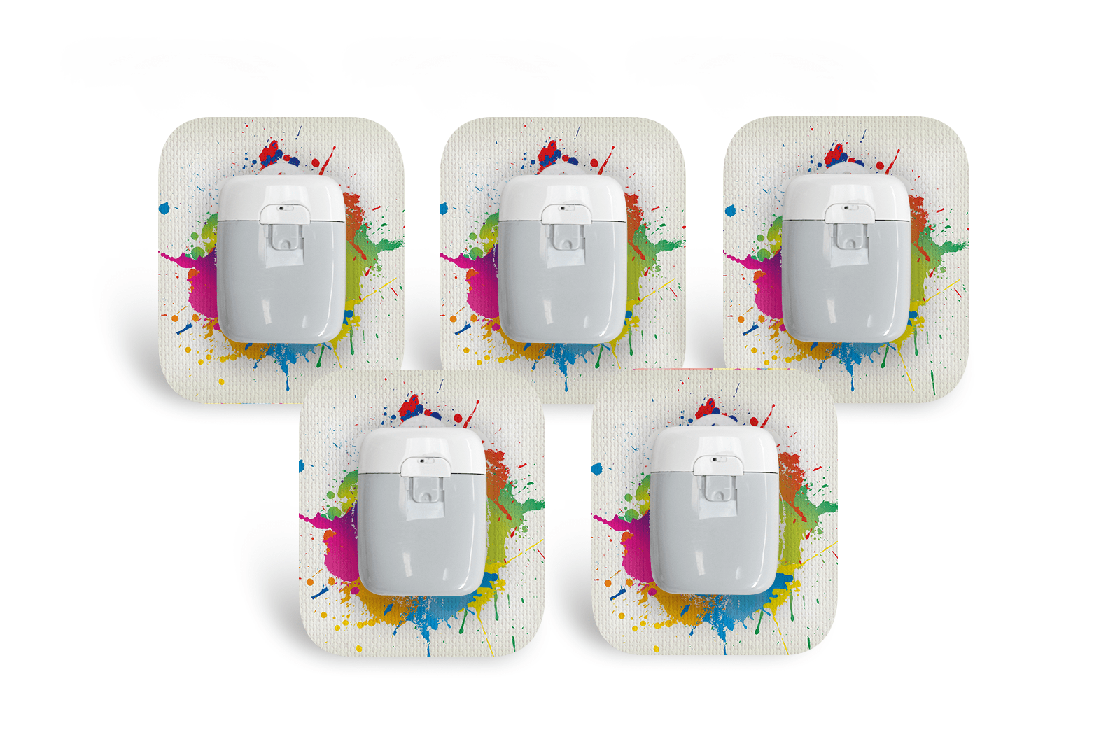 Paint Splash Patch Pack for Medtrum Pump - 5 - Pack diabetes supplies and insulin pumps