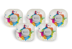 Paint Splash Patch Pack for Dexcom G7 - 5 Pack diabetes supplies and insulin pumps