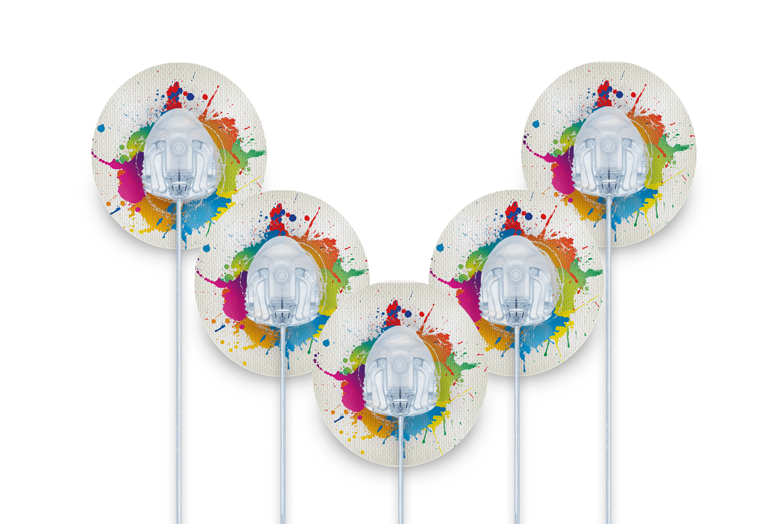 Paint Splash Patch Pack for Autosoft 90 - 5 - Pack diabetes supplies and insulin pumps