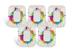 Paint Splash Patch Pack for Medtrum CGM - 5 - Pack diabetes supplies and insulin pumps