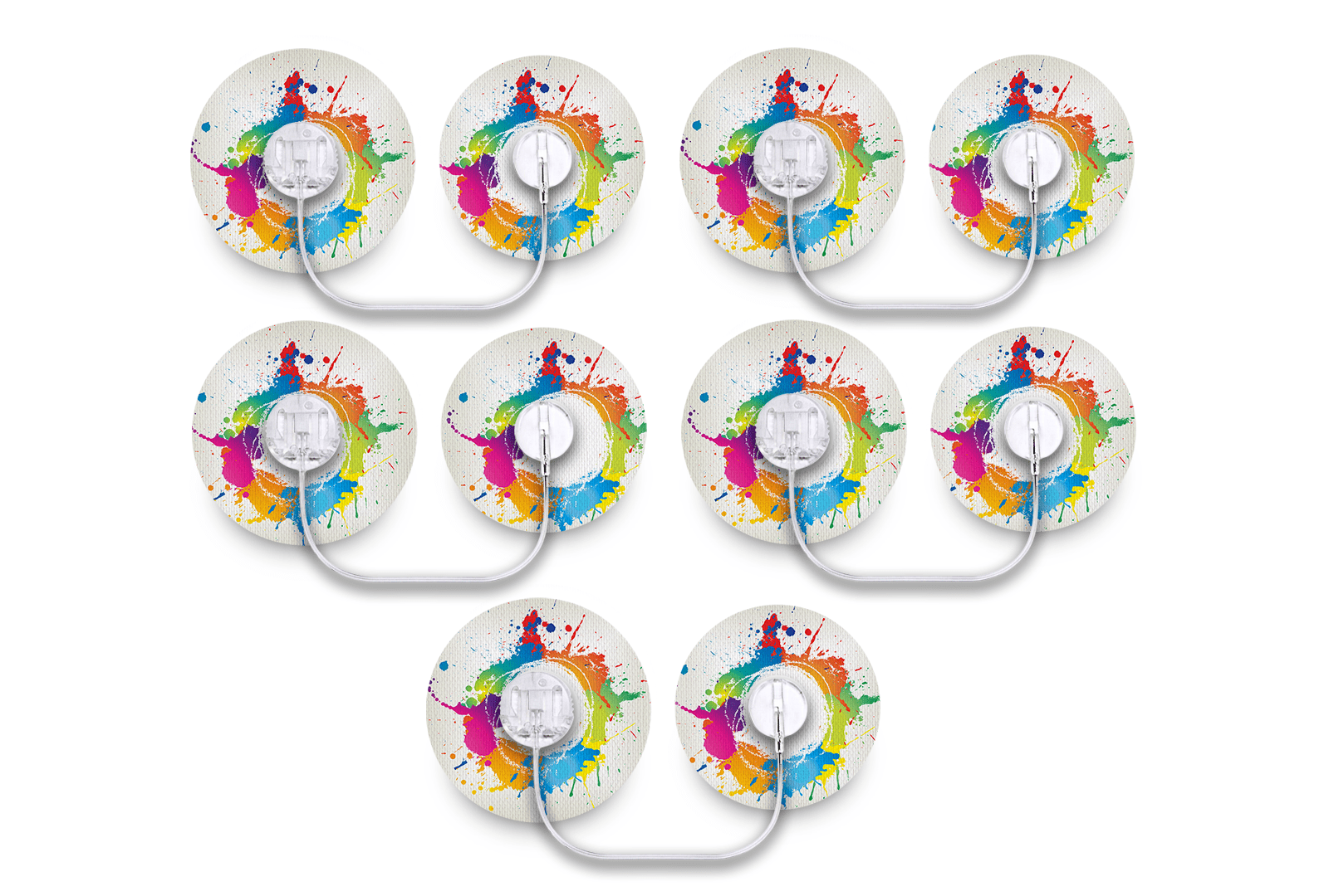 Paint Splash Patch Pack for Tru - Steel - 5 - Pack diabetes supplies and insulin pumps