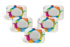 Paint Splash Patch Pack for GlucoRX Aidex - 5 - Pack diabetes supplies and insulin pumps