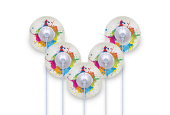 Paint Splash Patch Pack for Ypsomed Mylife Orbit - 5 - Pack diabetes supplies and insulin pumps