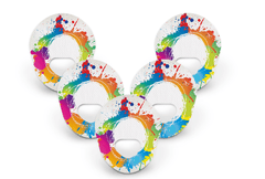 Paint Splash Patch Pack for Guardian Enlite - 5 Pack diabetes supplies and insulin pumps