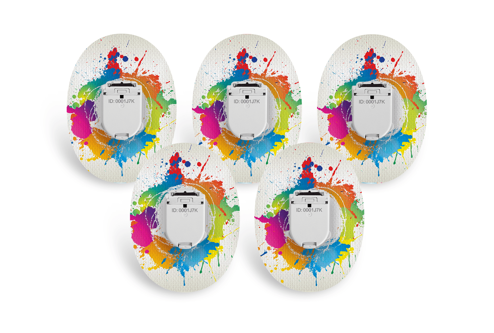 Paint Splash Patch Pack for Glucomen Day - 5 - Pack diabetes supplies and insulin pumps