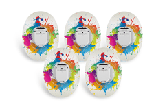Paint Splash Patch Pack for Glucomen Day - 5 - Pack diabetes supplies and insulin pumps