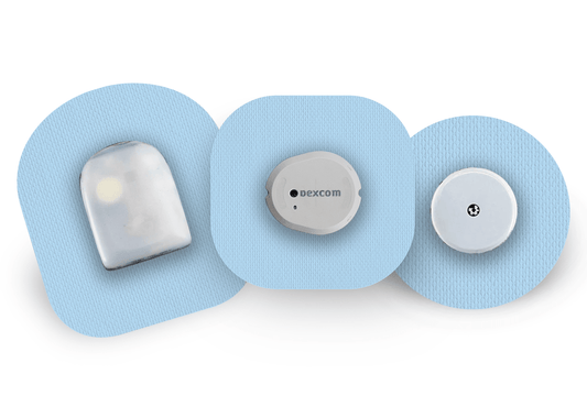 Pastel Blue Patch for Freestyle Libre 2 diabetes supplies and insulin pumps