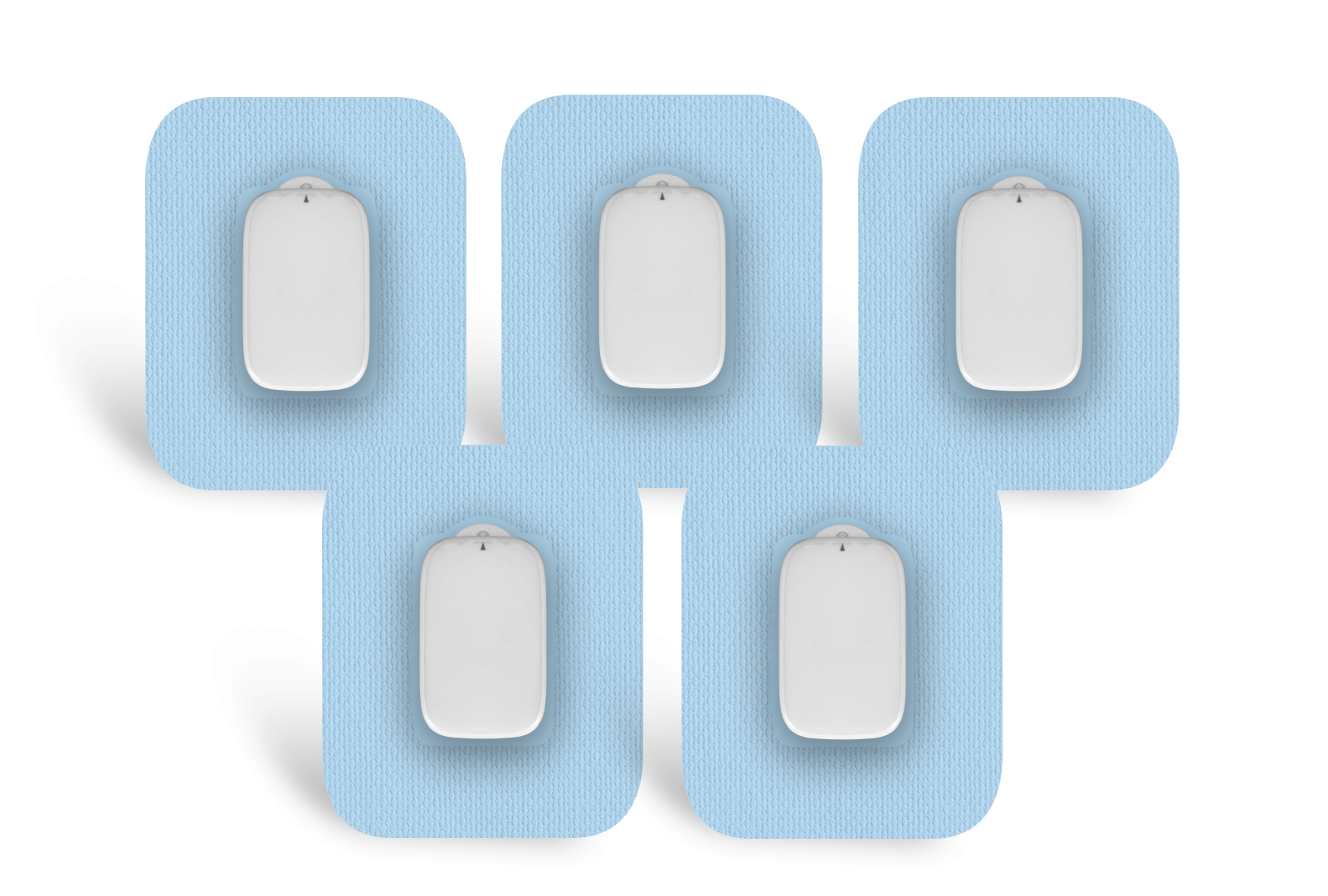 Pastel Blue Patch Pack for Medtrum CGM diabetes supplies and insulin pumps
