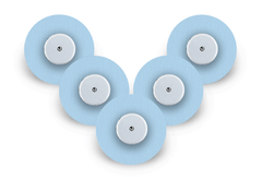 Pastel Blue Patch Pack for Freestyle Libre diabetes supplies and insulin pumps