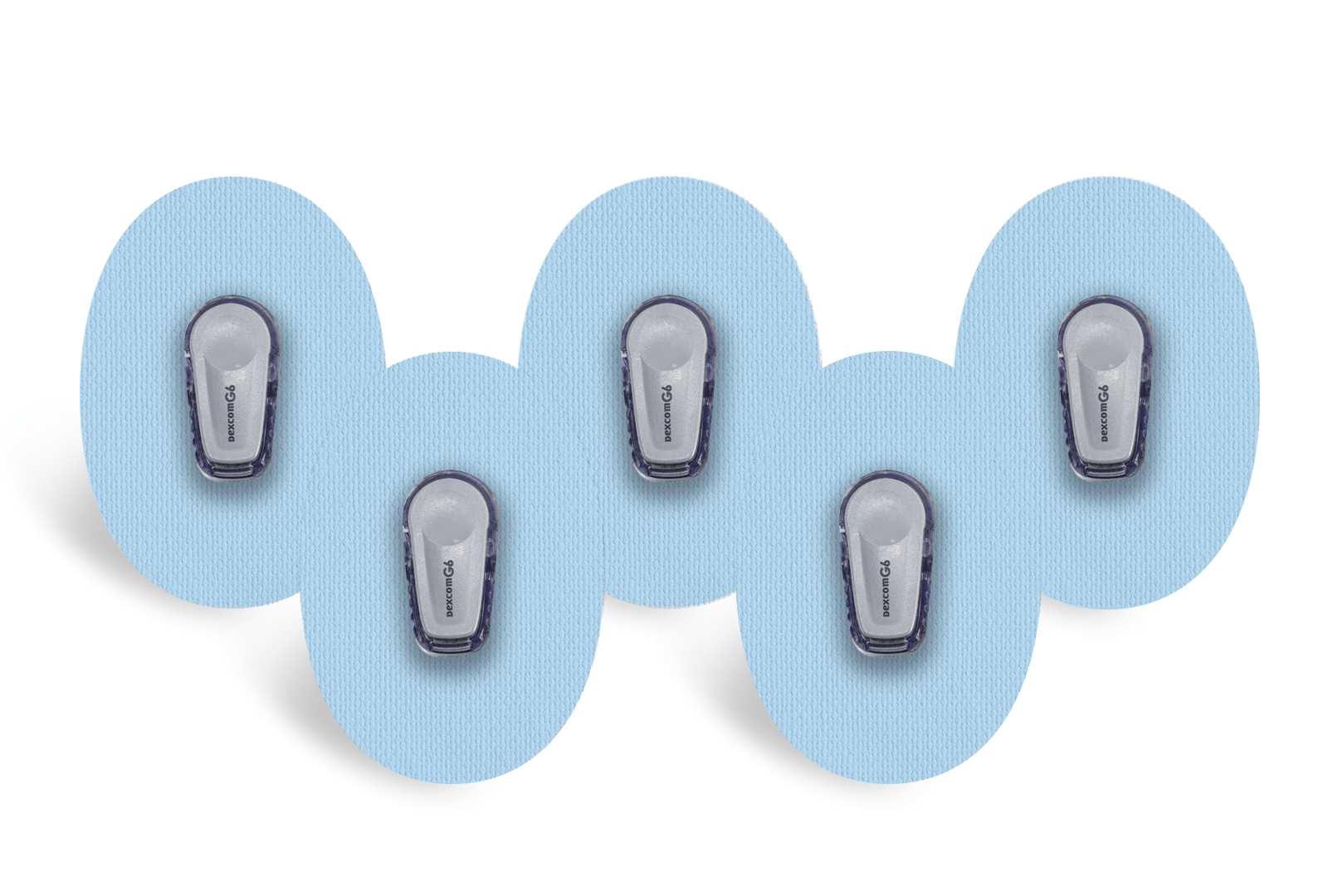 Pastel Blue Patch Pack for Dexcom G6 diabetes supplies and insulin pumps