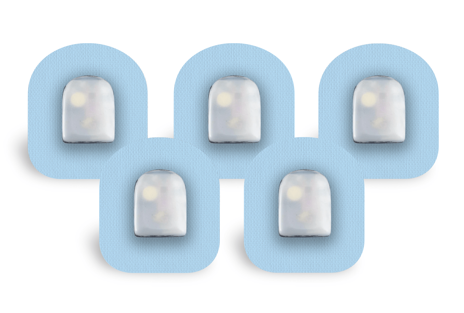 Pastel Blue Patch Pack for Omnipod diabetes supplies and insulin pumps