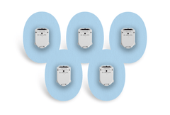 Pastel Blue Patch Pack for Glucomen Day diabetes supplies and insulin pumps