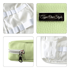 Pastel Green Luxury T1D Essentials Bag for diabetes supplies and insulin pumps