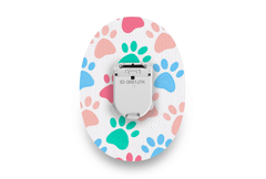 Pastel Paws Patch - Glucomen Day for Single diabetes supplies and insulin pumps