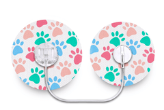 Pastel Paws Patch - Tru - Steel for Single diabetes supplies and insulin pumps