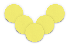Pastel Yellow Patch Pack for Generic Overpatch diabetes supplies and insulin pumps