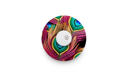 Peacock Feathers Patch for Freestyle Libre 3 diabetes supplies and insulin pumps
