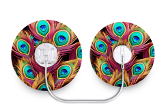 Peacock Feathers Patch - Minimed Sure - T for Single diabetes supplies and insulin pumps