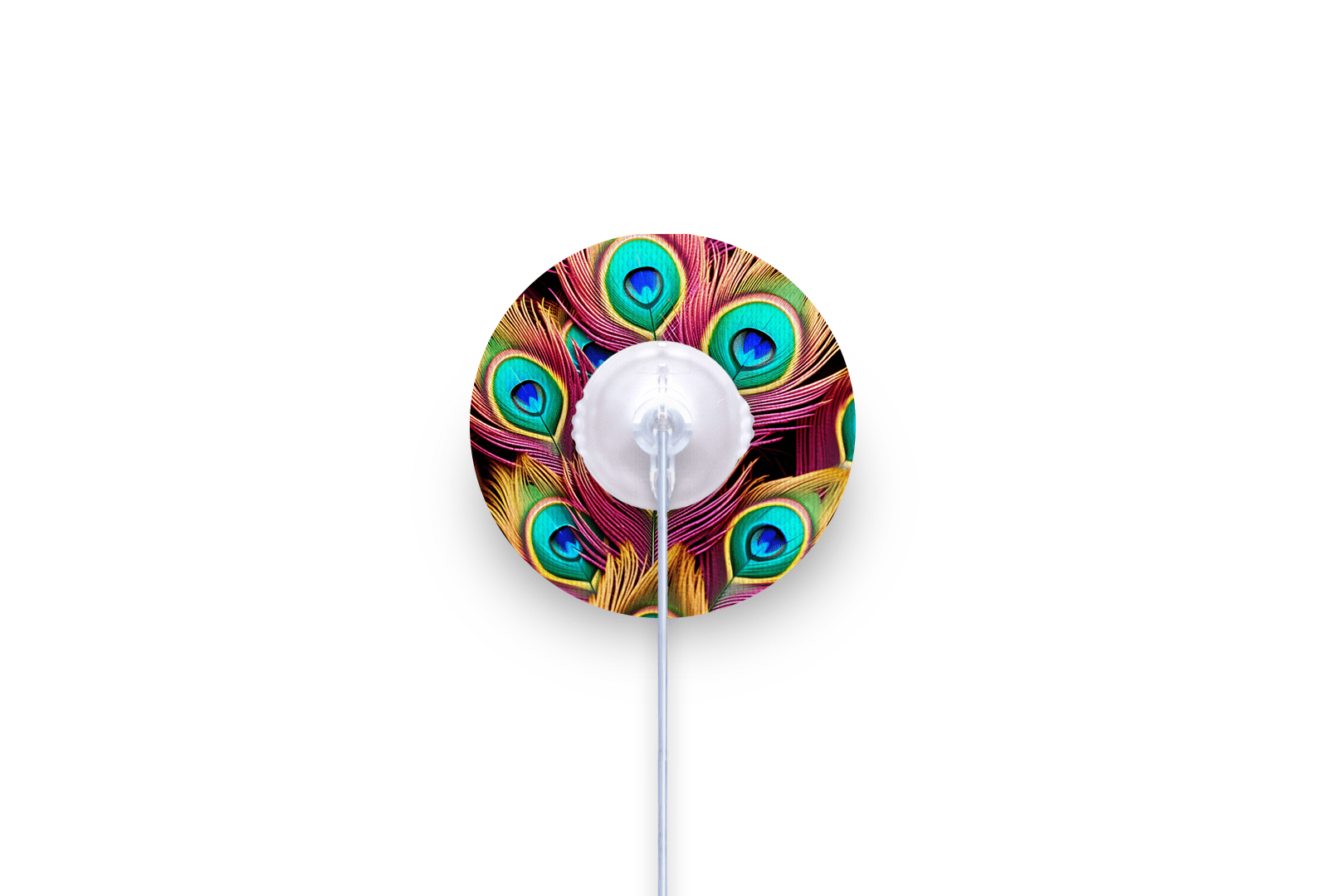 Peacock Feathers Patch - mylife Orbit for Single diabetes supplies and insulin pumps