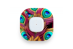 Peacock Feathers Patch - Simplera for Single diabetes supplies and insulin pumps