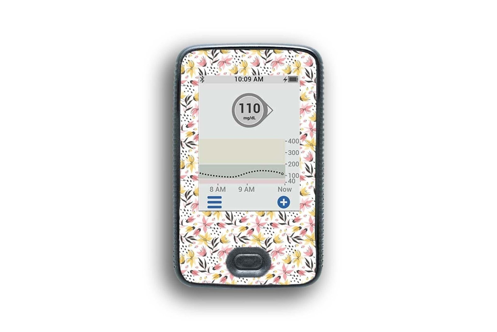 Star Lillies Sticker for Dexcom G6 / One Receiver diabetes CGMs and insulin pumps