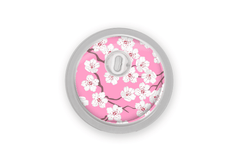 Pink Blossom Sticker for Freestyle Libre 1, 2, or 2+ diabetes supplies and insulin pumps