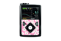 Pink Blossom Sticker for Medtronic Minimed 640g, 680g, 780g diabetes supplies and insulin pumps