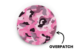 Pink Camo Patch - Overpatches for Single diabetes supplies and insulin pumps