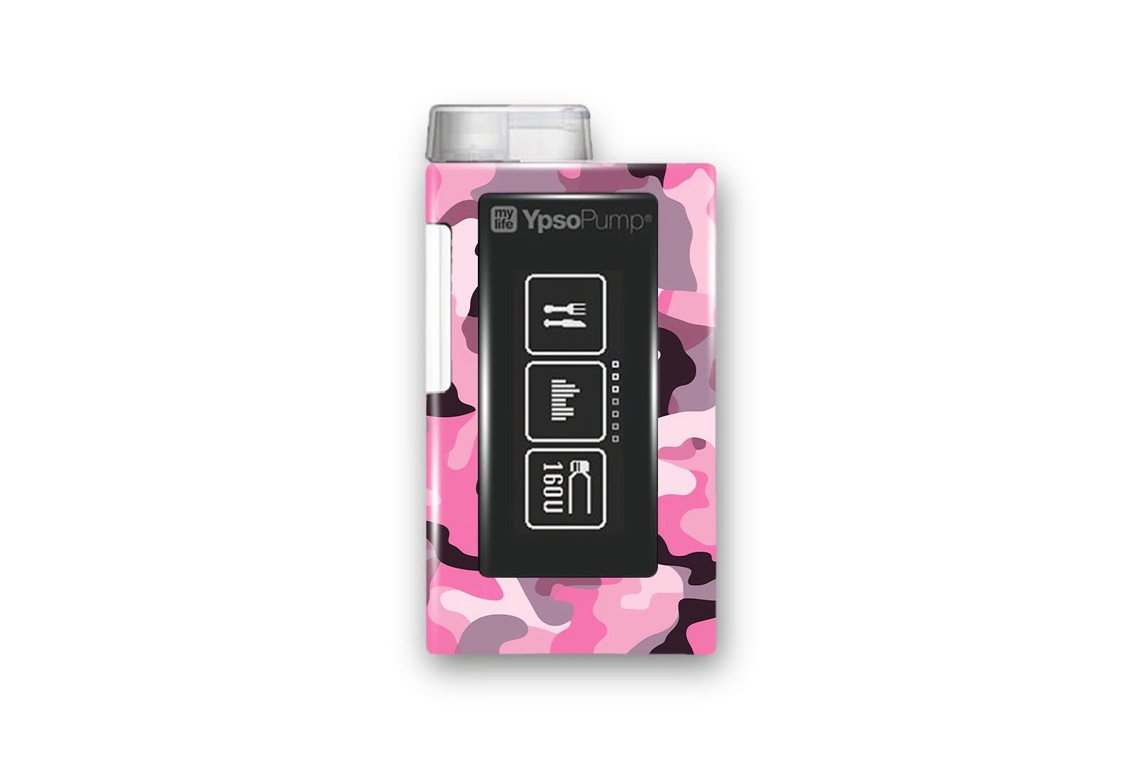 Pink Camo Sticker for Novopen 4, 5, 6, or Echo diabetes supplies and insulin pumps