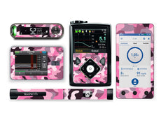 Pink Camo Sticker for Novopen 4, 5, 6, or Echo diabetes supplies and insulin pumps
