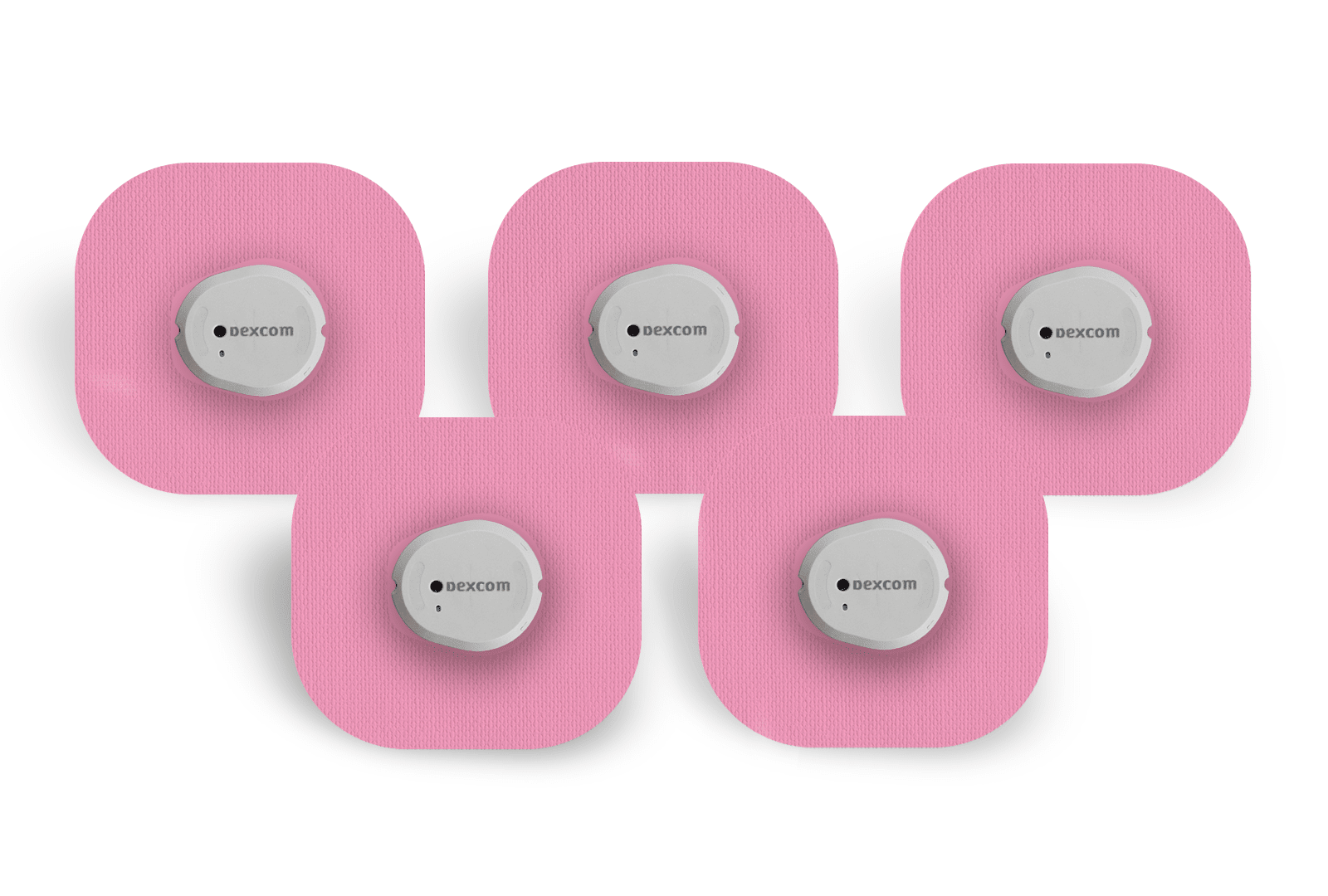 Pink Classic Pack for Dexcom G7 / One+ diabetes supplies and insulin pumps