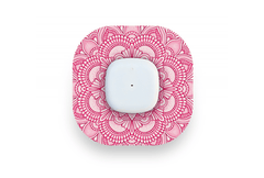 Pink Mandala Patch for Simplera diabetes supplies and insulin pumps