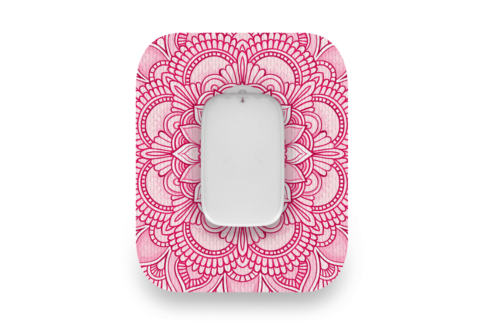 Pink Mandala Patch for Medtrum CGM diabetes supplies and insulin pumps