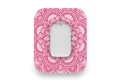 Pink Mandala Patch for Medtrum CGM diabetes supplies and insulin pumps