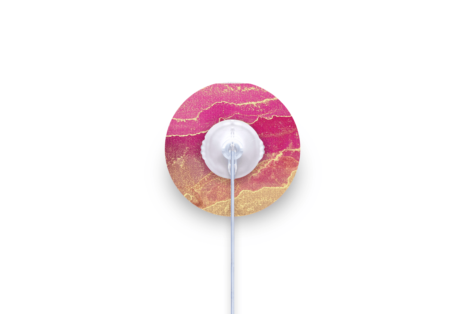 Pink Marble Patch for mylife Orbit diabetes supplies and insulin pumps
