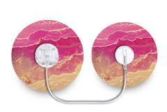 Pink Marble Patch for Tru - Steel diabetes supplies and insulin pumps