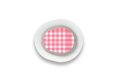 Pink Plaid Sticker for Novopen 4, 5, 6, or Echo diabetes supplies and insulin pumps