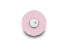 Pink Polka Dot Patch for Freestyle Libre 2 diabetes supplies and insulin pumps